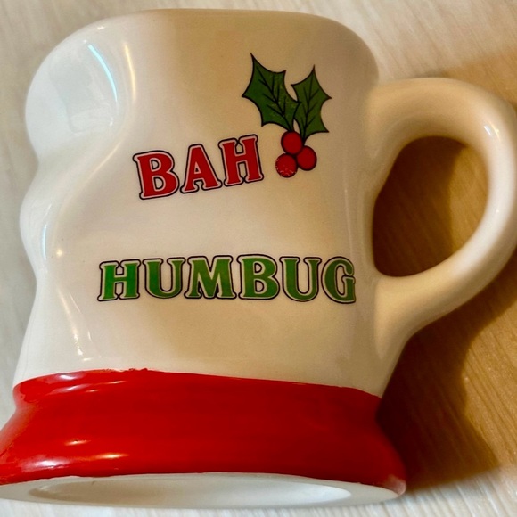 Holiday Mug Bundle • Enesco Bah Humbug Sculpted Mug + Gnome For the Holidays Mug - Picture 3 of 16